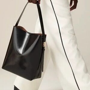 J. Crew Edie Bucket Bag in Italian Leather NWT